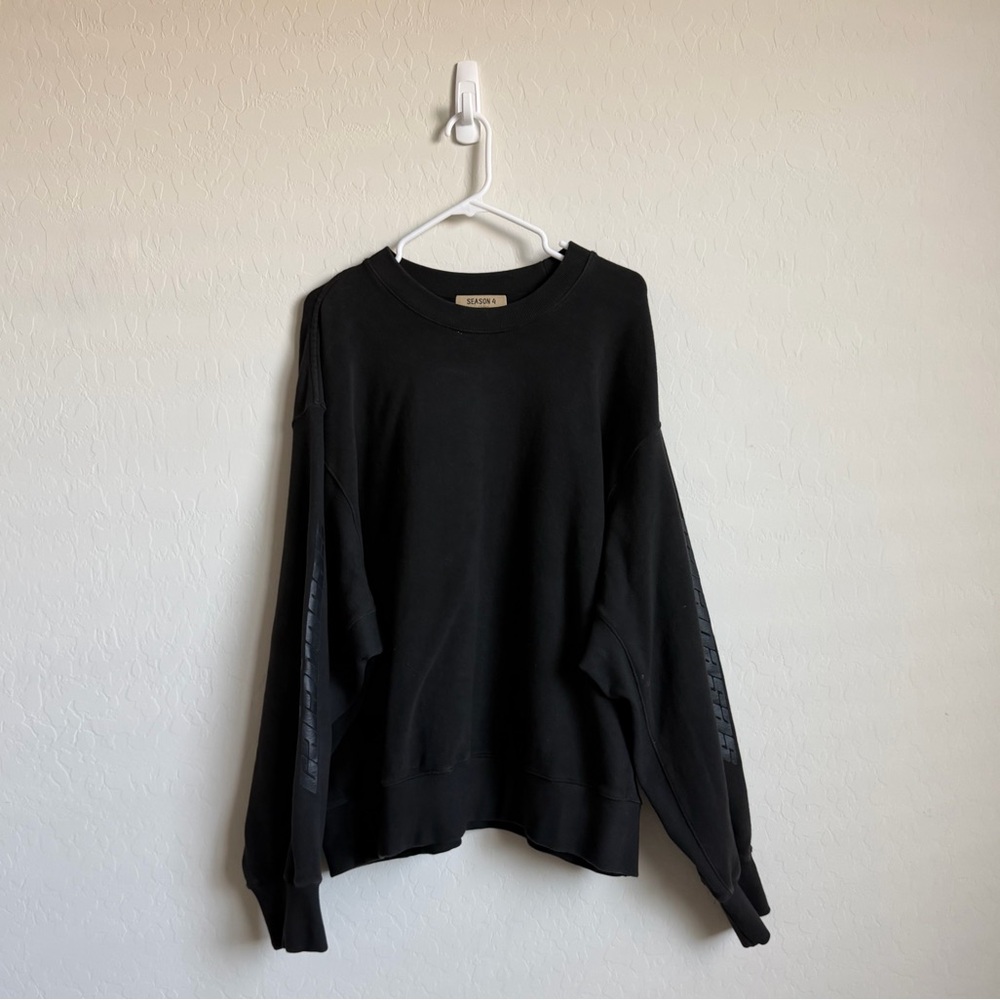 Yeezy Season 4 Black Calabasas Crewneck Sweatshirt Sz. XL
